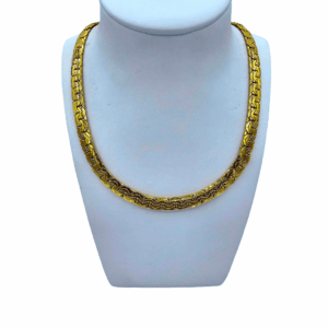 Collier Maille Haricot Double Or Jaune