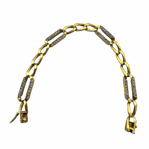 Bracelet Maille Gourmette Or Jaune