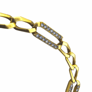 Bracelet Maille Gourmette Or Jaune