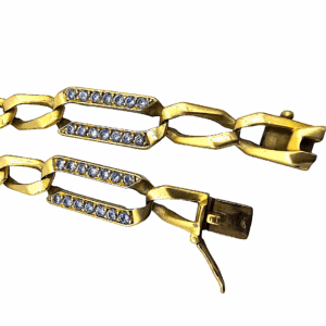 Bracelet Maille Gourmette Or Jaune