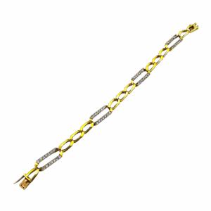 Bracelet Maille Gourmette Or Jaune