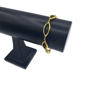 Bracelet Maille Ovale Lisse Or Jaune