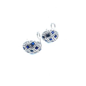 Boucles D'Oreilles Saphirs Et Diamants