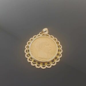 Pendentif Porte Pièce 20 Francs Napoléon 1855