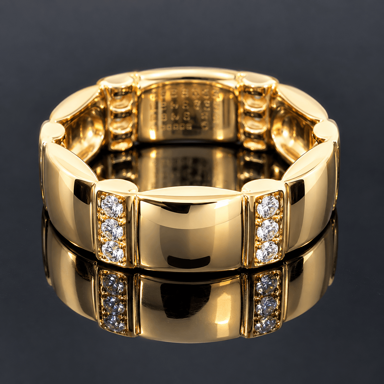 19045 Bague Lien Or Jaune Chaumet Diamants 1 Bague Lien Or Jaune Chaumet Diamants