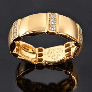 Bague Lien Chaumet Or Jaune Diamants