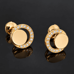 Boucles D'Oreilles Dinh Van Or Jaune Diamants