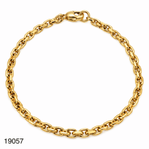 Bracelet Maille Forcat Or Jaune 18K