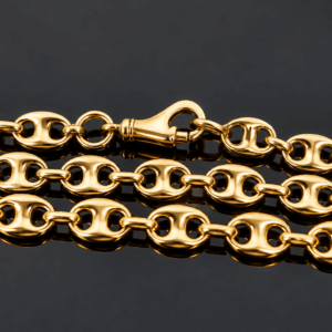 Collier Maille Grain de Café Or Jaune