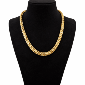 Collier Maille Palmier En Chute Or Jaune 18K